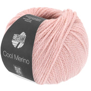 Lana Grossa Cool Merino Uni 041 Pastelroze - bol garen in de kleur van deze variant