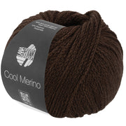 Lana Grossa Cool Merino Uni 044 Donker grijsbruin - bol garen in de kleur van deze variant