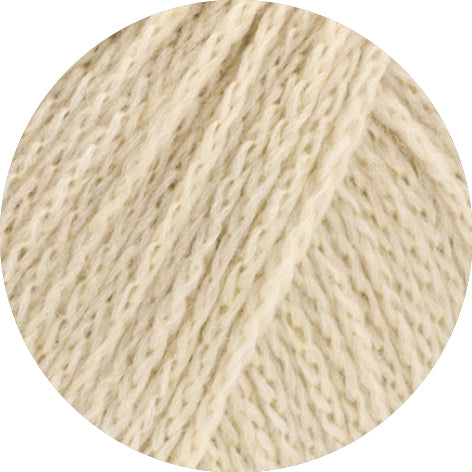 Lana Grossa Cool Merino Uni 046 Schelp - detailfoto van het zachte merinogaren