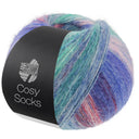 Lana Grossa Cosy Socks Dream 252 Blauwviolet/Roze/Licht-/Hemelsblauw/Jade/Turquoise/Lichtrood/Roodviolet