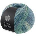 Lana Grossa Cosy Socks Dream 254 Rook-/Grijs-/Licht-/Staalblauw/Lichtgrijs/Grijs