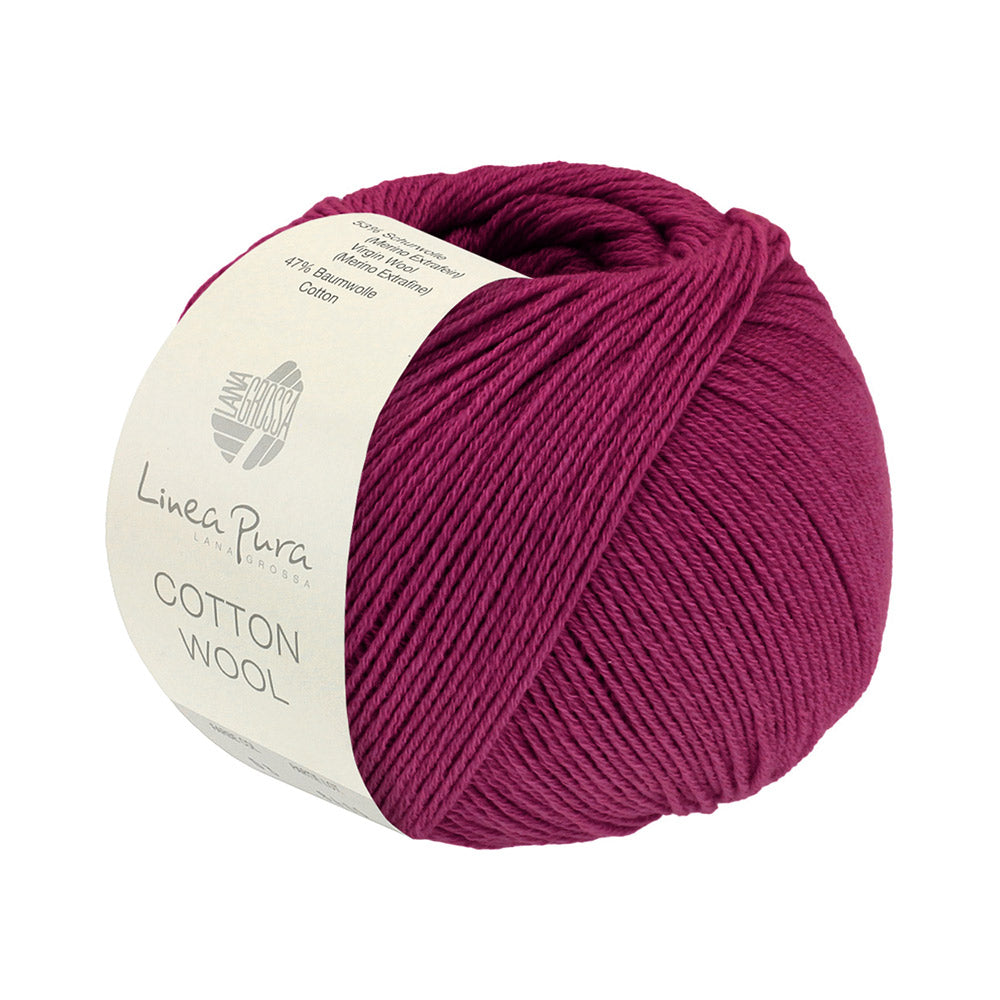 Lana Grossa Cotton Wool 028 Donker Fuchsia