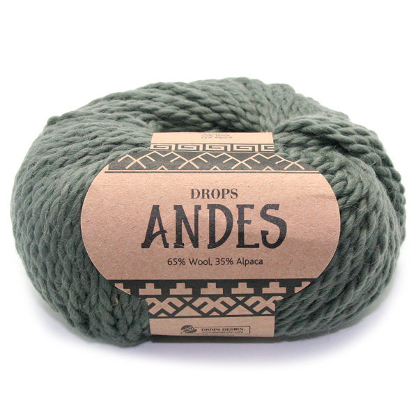 Drops Andes Uni Colour 7810 Mosgroen