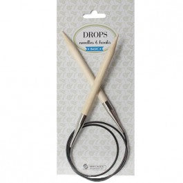 Drops Basic Rondbreinaalden Hout 80cm 8,0mm