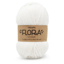 Drops Flora Uni Colour 02 Wit