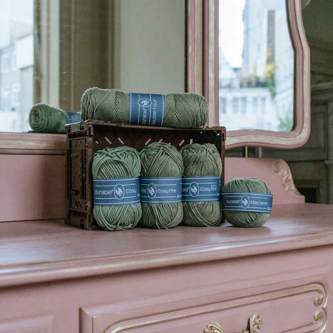 Combi nieuwekleuren — gemaakt met Durable Macramé Nieuwe Kleuren Garenpakket