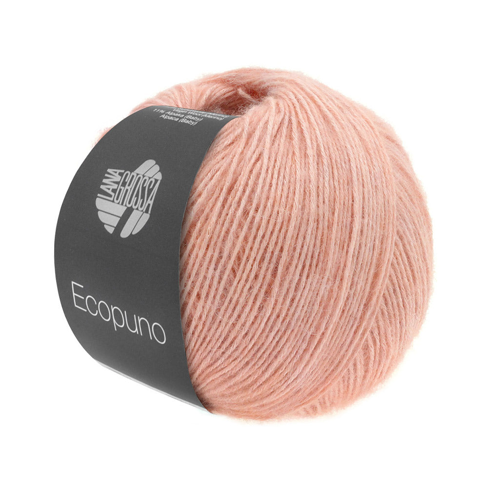 Bol Lana Grossa Ecopuno 007 Perzik met zachte katoen-, merino- en alpacavezels