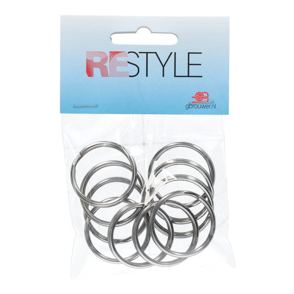 Restyle Sleutelringen 20 mm (10 stuks)