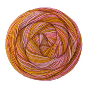 Lana Grossa Gomitolo Disegno 524 Woestijngeel/Lila/Roze/Roze/Geelbruin - bol garen