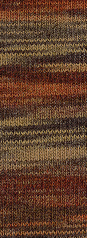 Lana Grossa Gomitolo Disegno 525 Bordeaux/Beige/Roest/Taupe/Donker-/Grijs-/Zwartbruin - kleurverloop