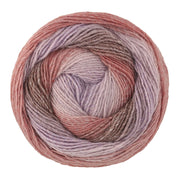 Lana Grossa Gomitolo Gala 4040 Kastanje/Mauve/Lila/Grijsbruin - bol garen
