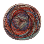 Lana Grossa Gomitolo Intenso 240 Turquoise/Blauw/Donker-/Grijsrood/Rood/Oranje/Grijsgroen/Beige/Grijsbruin - bol garen