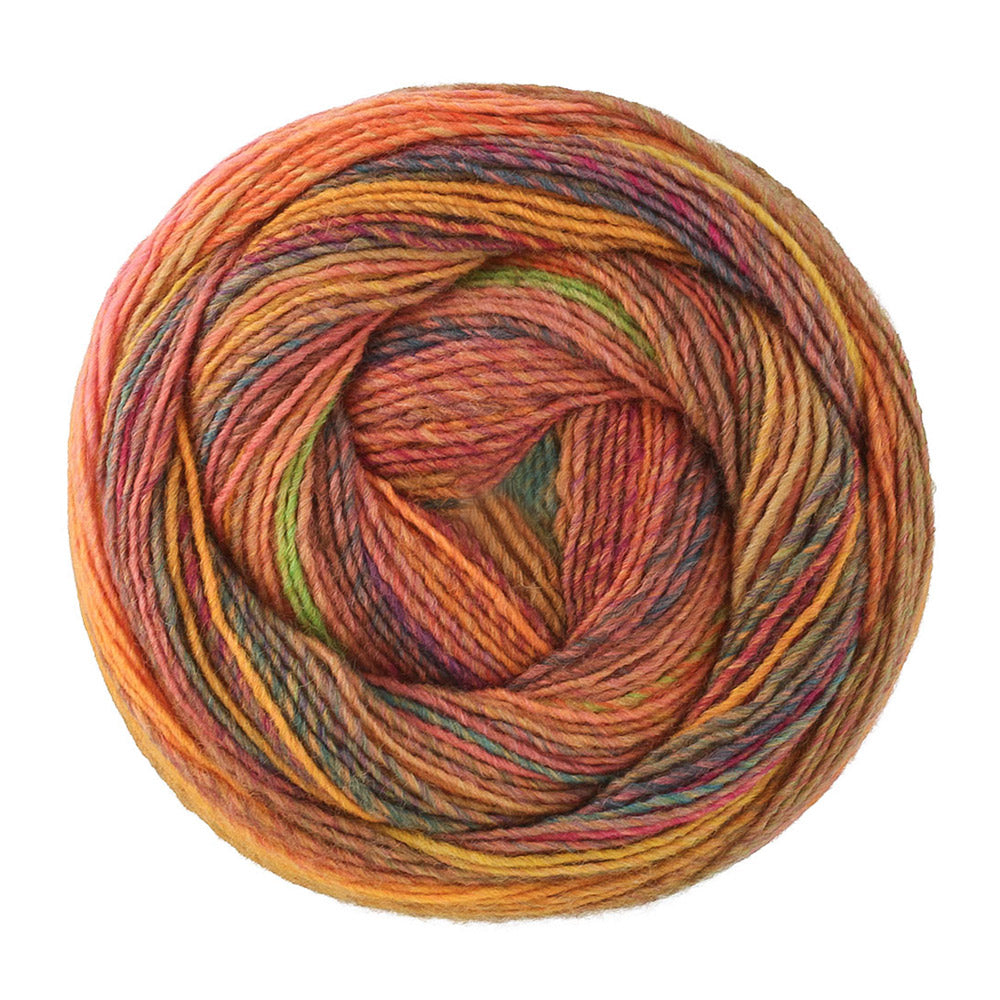 Lana Grossa Gomitolo Intenso 242 Donkerrood/Nougat/Oranje/Saffraangeel/Jade/Licht-/Donkergroen/Violet/Koraal - bol garen