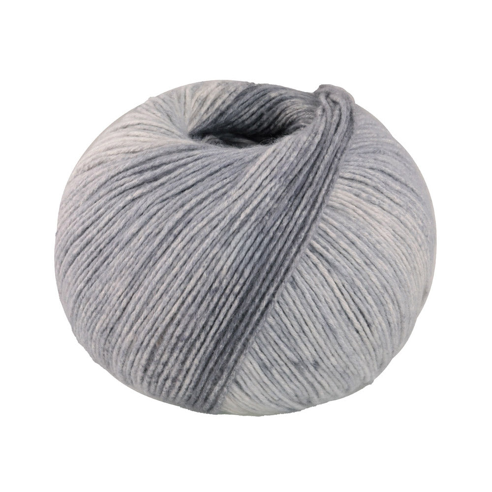 Lana Grossa Gomitolo Mambo 2036 Donker-/Lichtgrijs/Steenbeige/Ecru