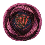 Lana Grossa Gomitolo Modo 623 Zwart-/Grijsrood/Koraal/Roze/Donkerpetrol/Donkerolijf/Bordeaux/Fuchsia - bol garen