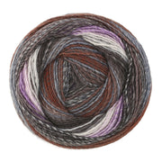 Lana Grossa Gomitolo Modo 627 Donkergrijs/Violet/Middel-/Lichtgrijs/Gebroken wit/Donker-/Grijsbruin/Antraciet - bol garen