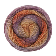 Lana Grossa Gomitolo Versione 466 Camel/Terracotta/Violet/Grijslila - bol garen