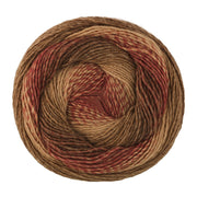 Lana Grossa Gomitolo Versione 467 Nougat/Rood-/Donkerbruin/Omber - bol garen