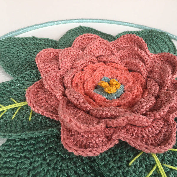 Achterkant — gemaakt met Haakpatroon Flower Mandala