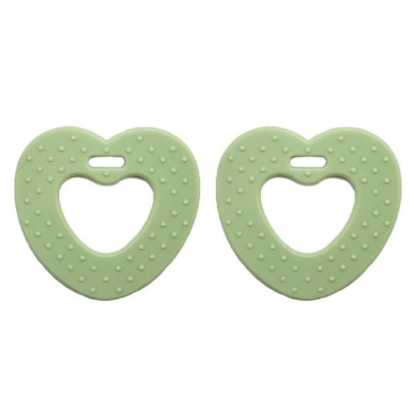 Go Handmade Hartjes Bijtringen 80 Pastelgroen