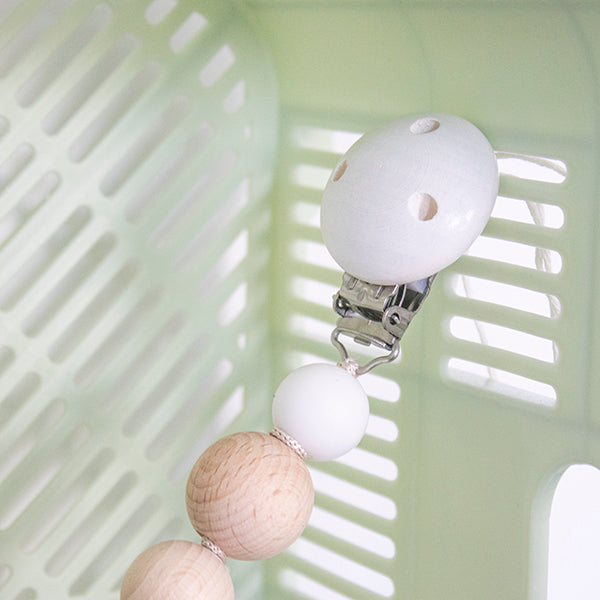 Houten Speenclip Roze (2)