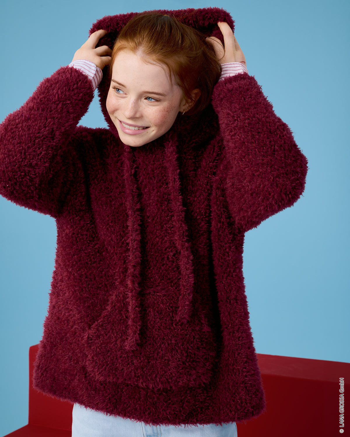 Lana Grossa Kids Nr. 15 model 6 - hoodie met Pelliccia - sfeerfoto 1