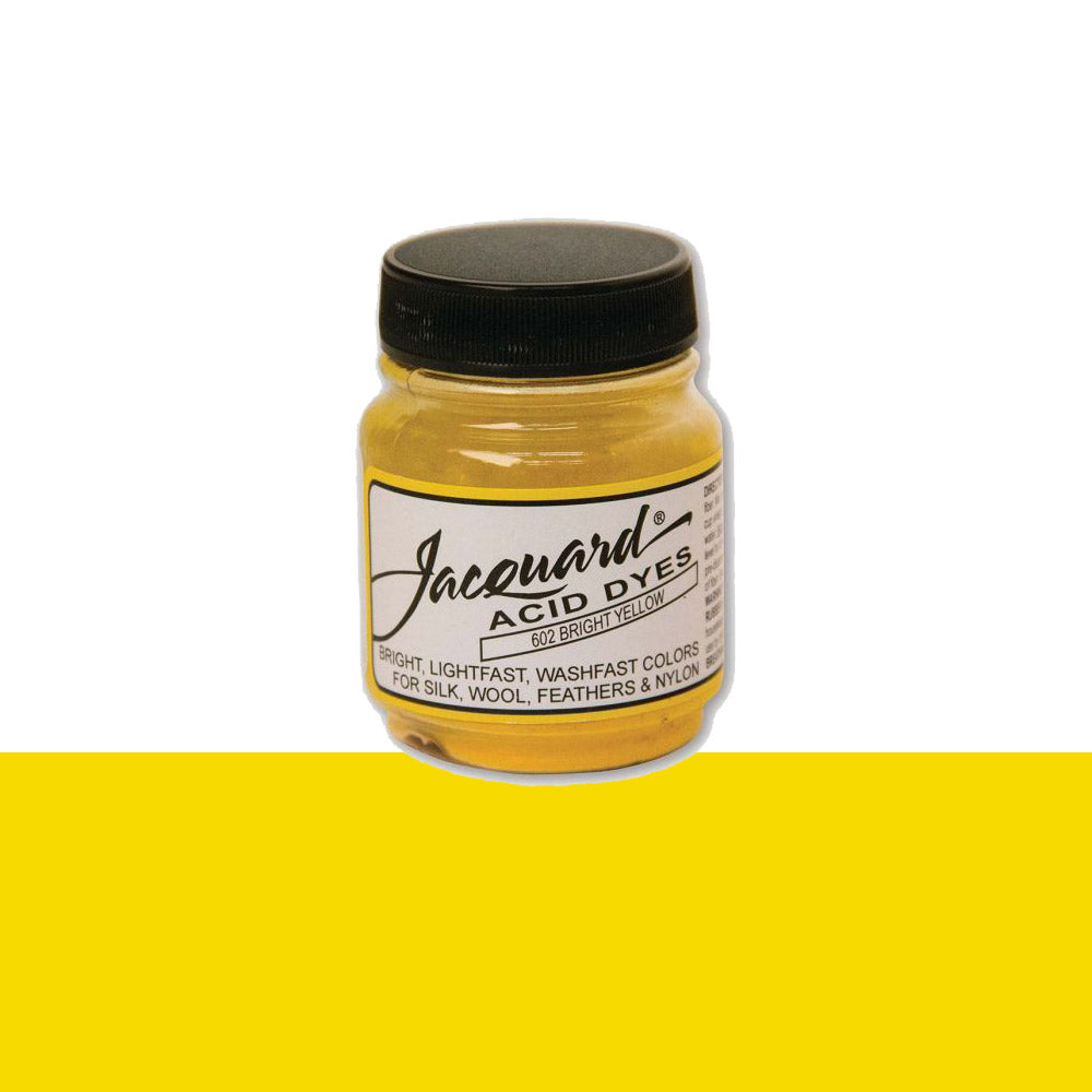 Jacquard Wolverf 602 Bright Yellow - potje geconcentreerde Acid Dye wolverf in kleur 602 Bright Yellow