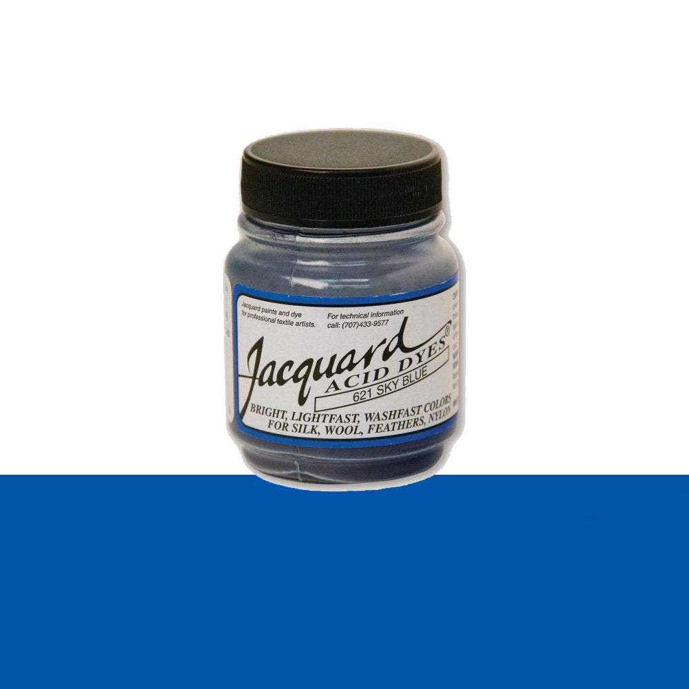 Jacquard Wolverf 621 Sky Blue - potje geconcentreerde Acid Dye wolverf in kleur 621 Sky Blue