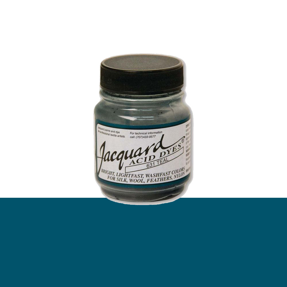 Jacquard Wolverf 631 Teal - potje geconcentreerde Acid Dye wolverf in kleur 631 Teal