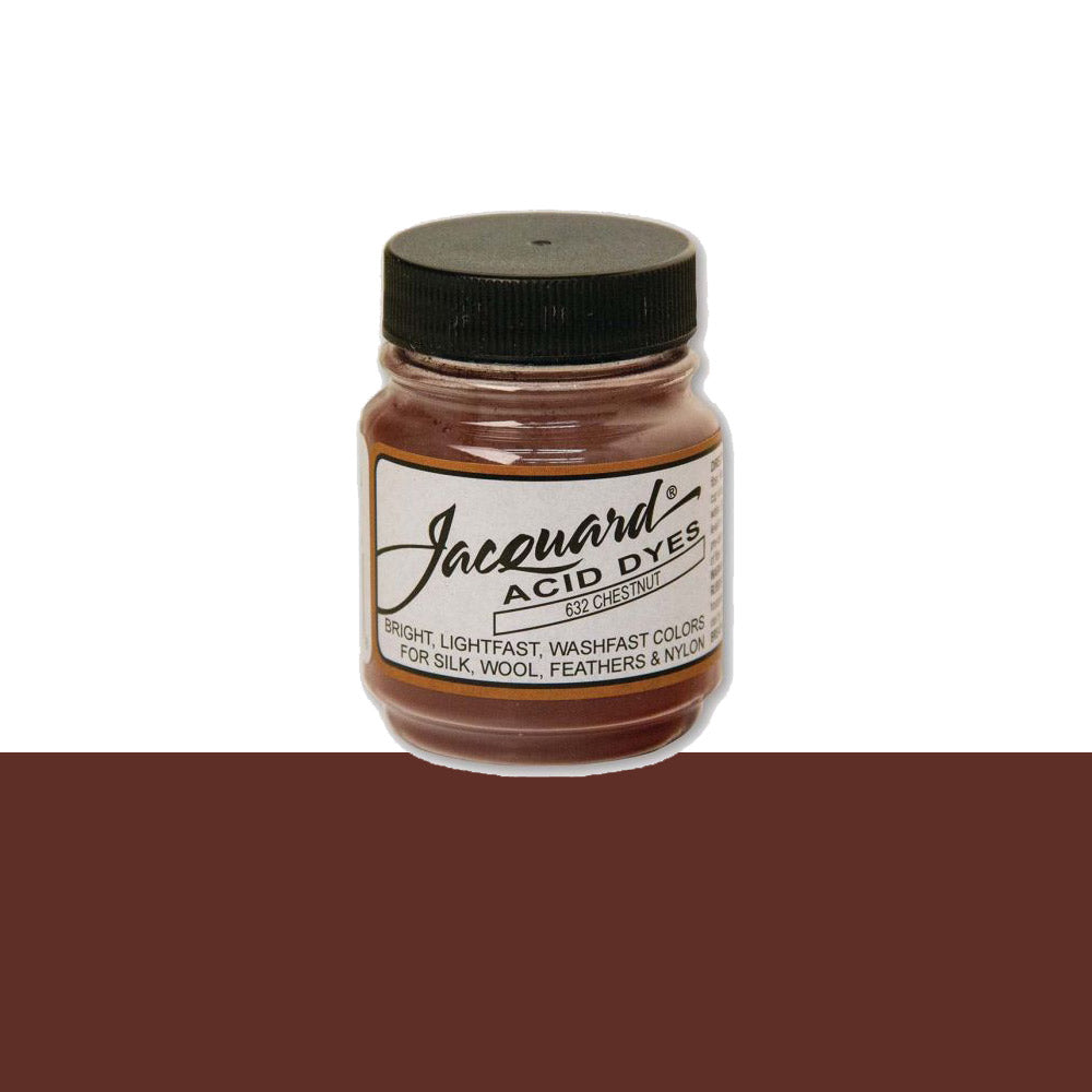 Jacquard Wolverf 632 Chestnut - potje geconcentreerde Acid Dye wolverf in kleur 632 Chestnut