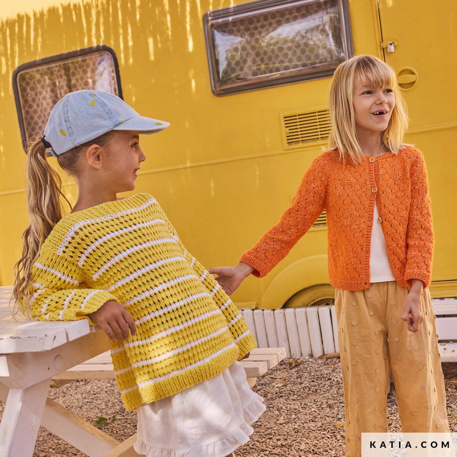 Patroon breien haken kinderen jas lente zomer katia — gemaakt met Katia Alabama (2)