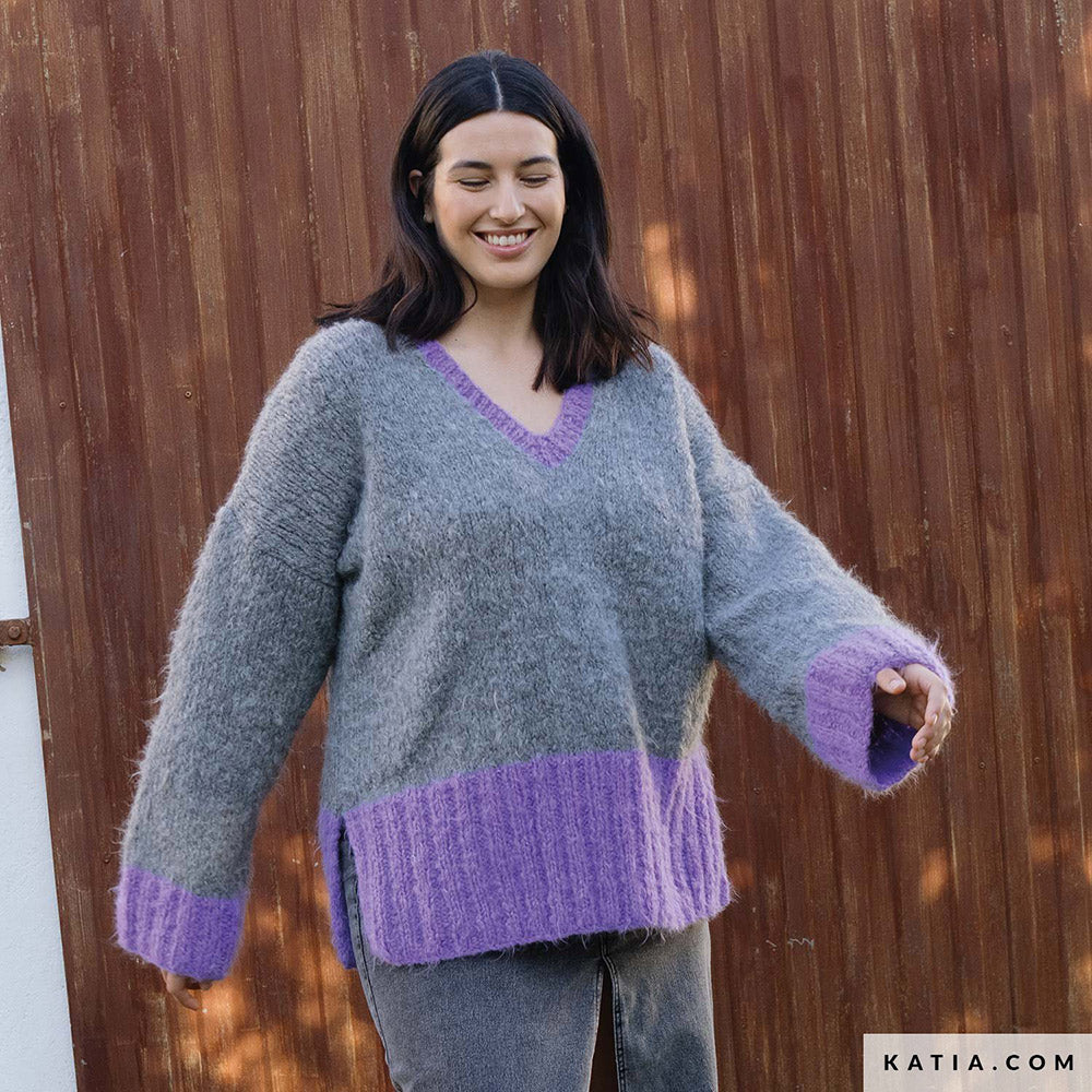 Patroon breien haken dames trui herfst winter katia — gemaakt met Katia Country Knits (6)