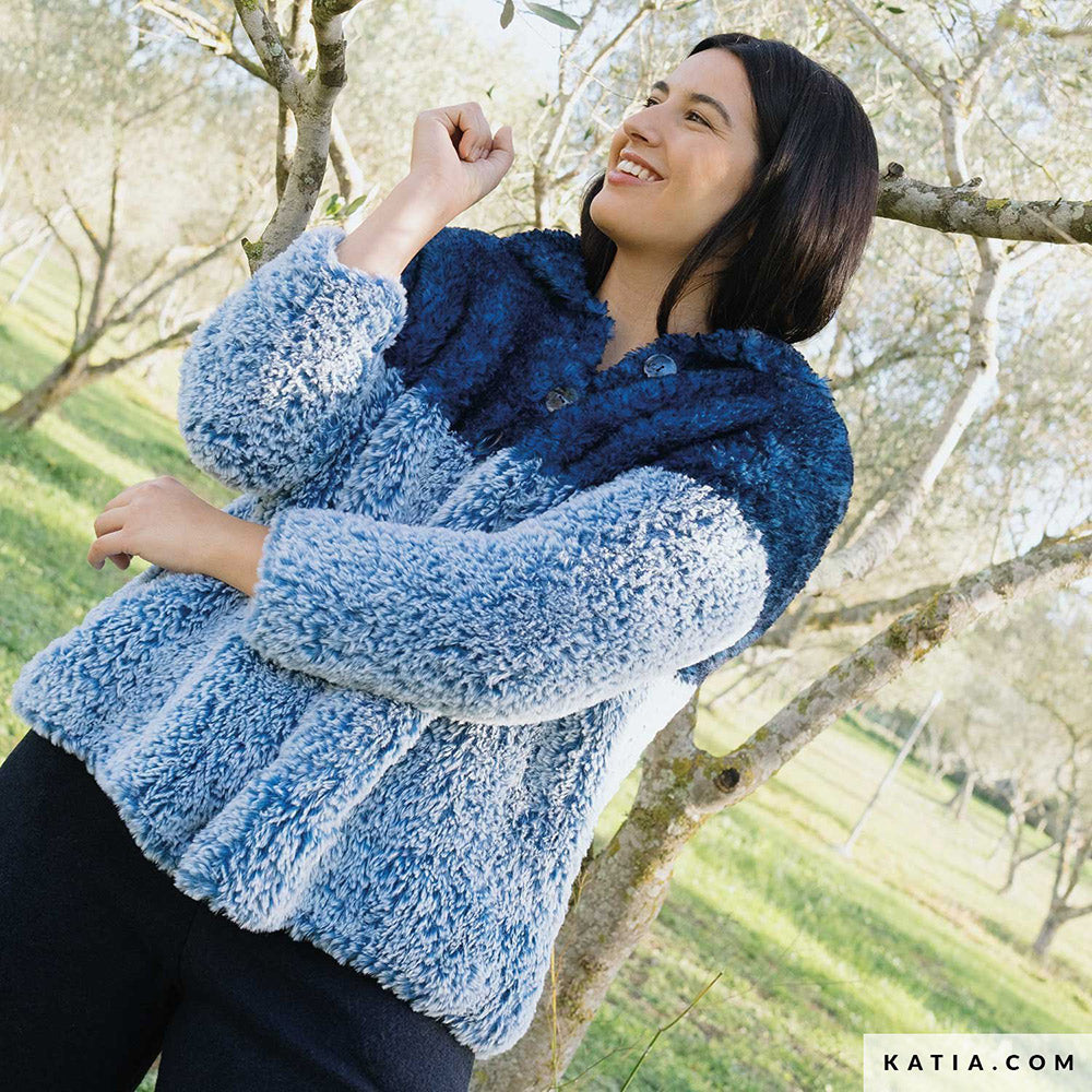 Patroon breien haken dames jas herfst winter katia — gemaakt met Katia Country Knits (23)