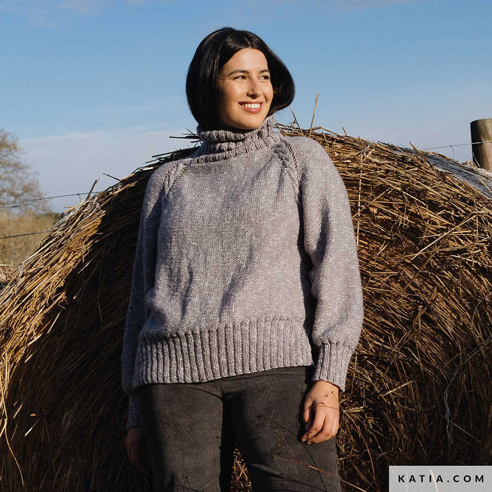 Patroon breien haken dames trui herfst winter katia — gemaakt met Katia Country Knits (42)