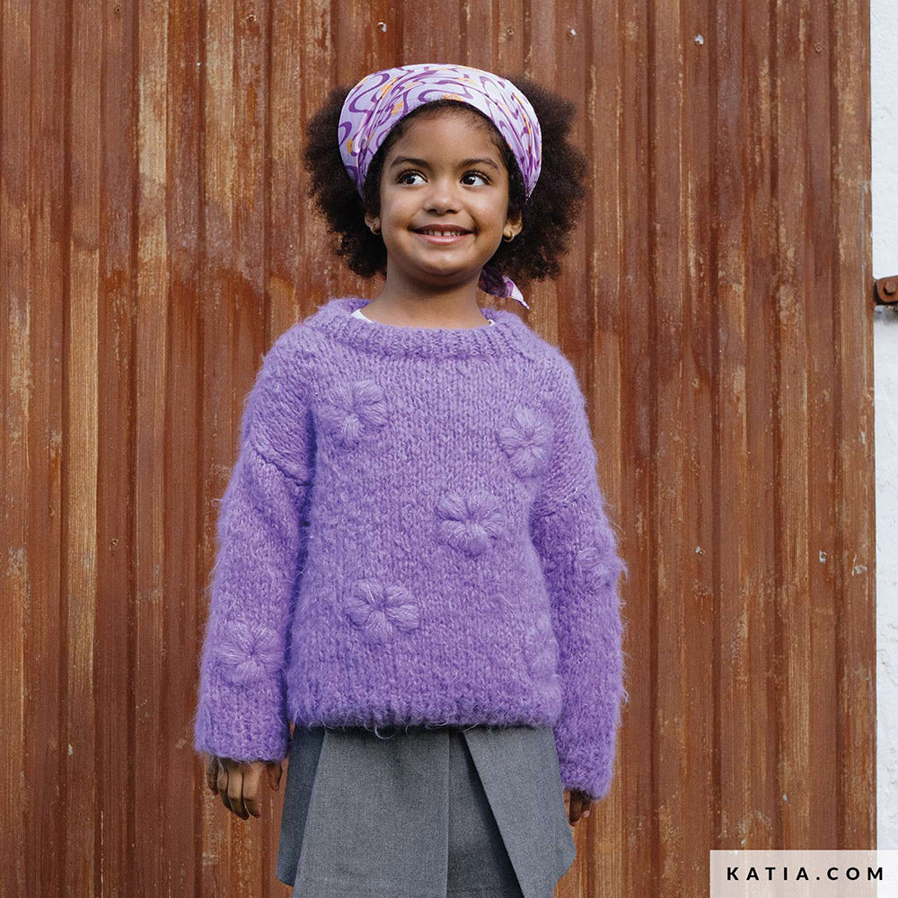 Patroon breien haken kinderen trui herfst winter katia — gemaakt met Katia Country Knits (8)