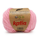 Katia Fair Cotton 009 Kauwgom roze