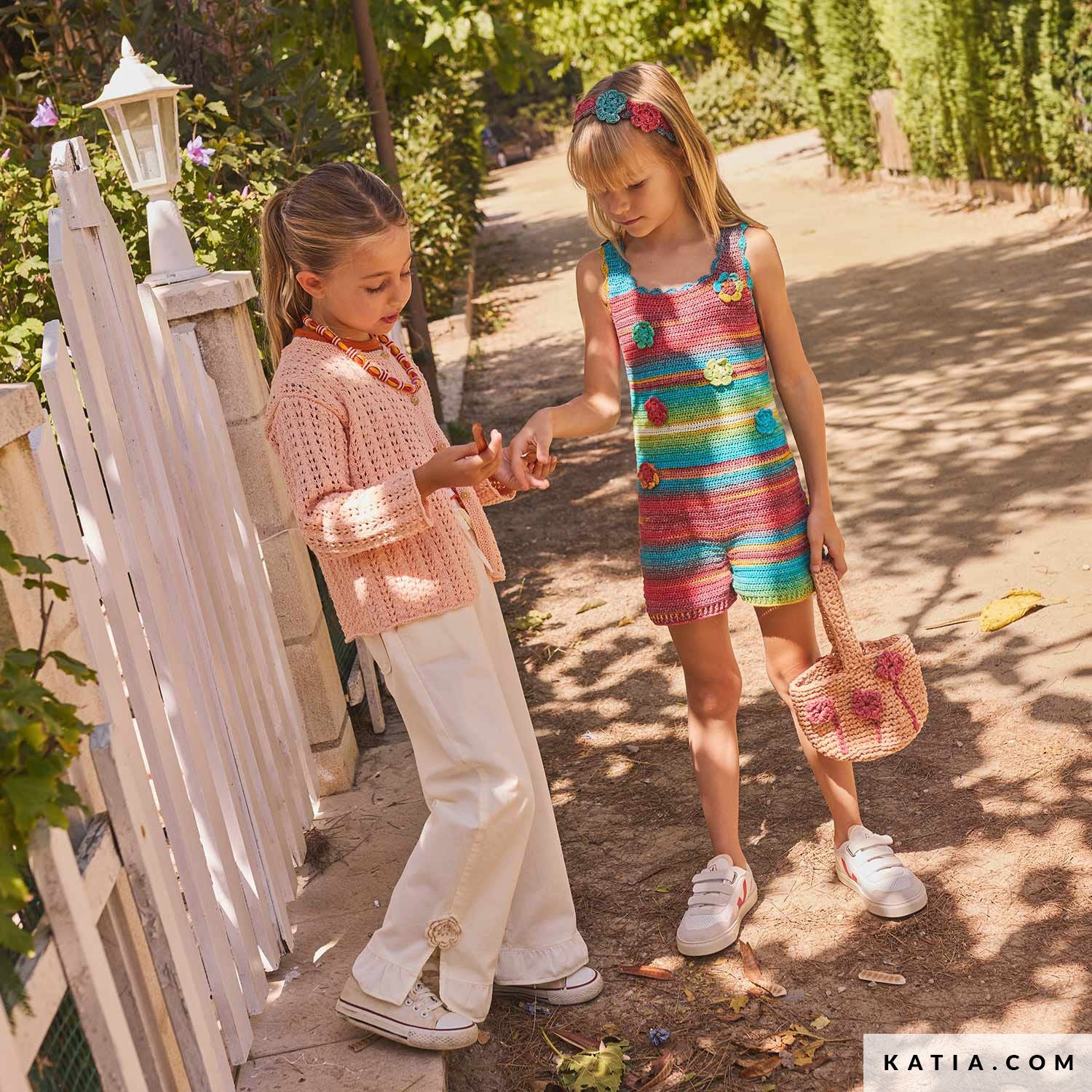 Patroon breien haken kinderen jas lente zomer katia — gemaakt met Katia Fair Cotton (5)