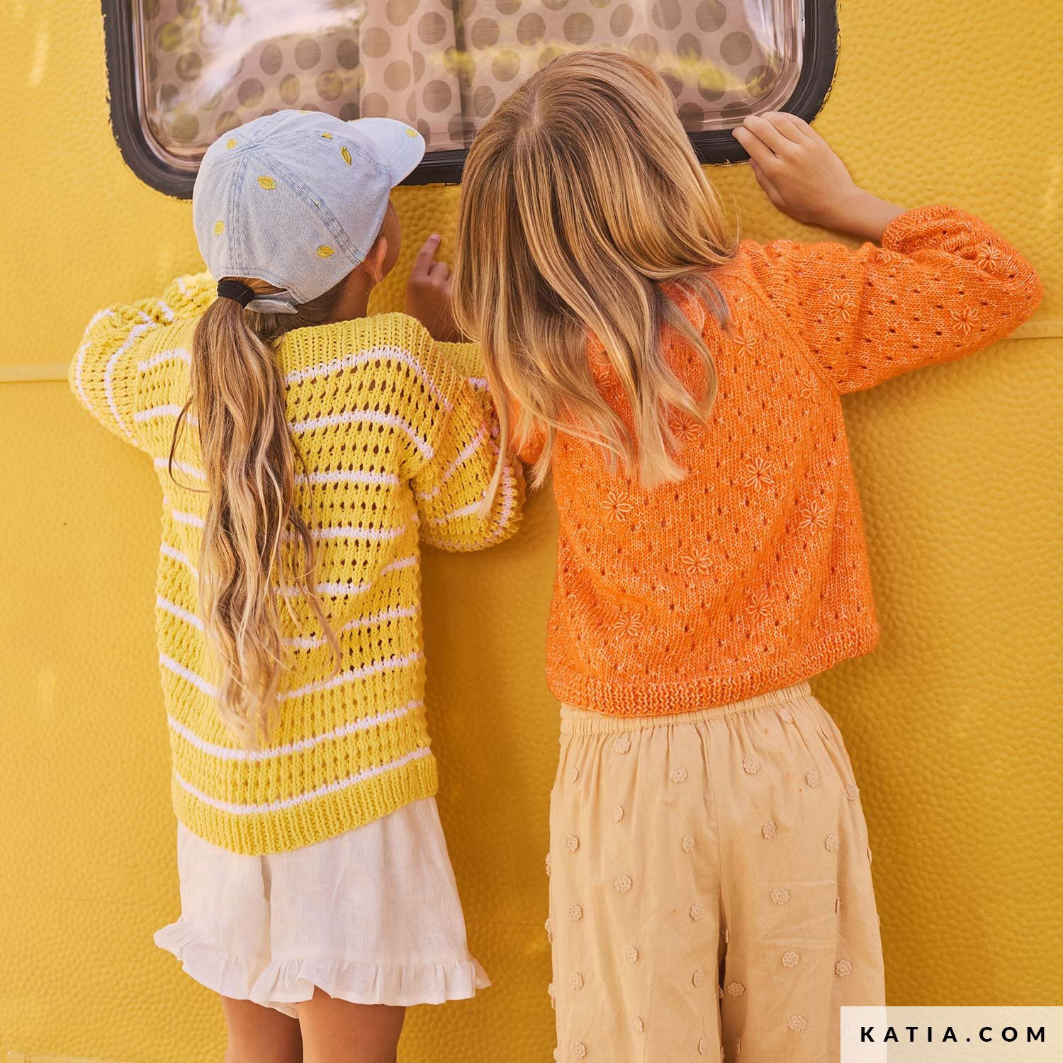 Patroon breien haken kinderen trui lente zomer katia — gemaakt met Katia Kinderen Magazine No. (24)