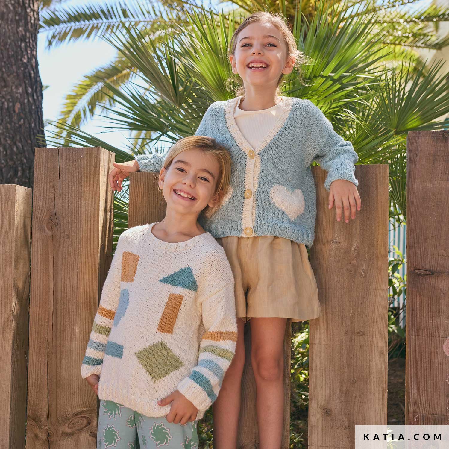 Patroon breien haken kinderen trui lente zomer katia — gemaakt met Katia Kinderen Magazine No. (43)