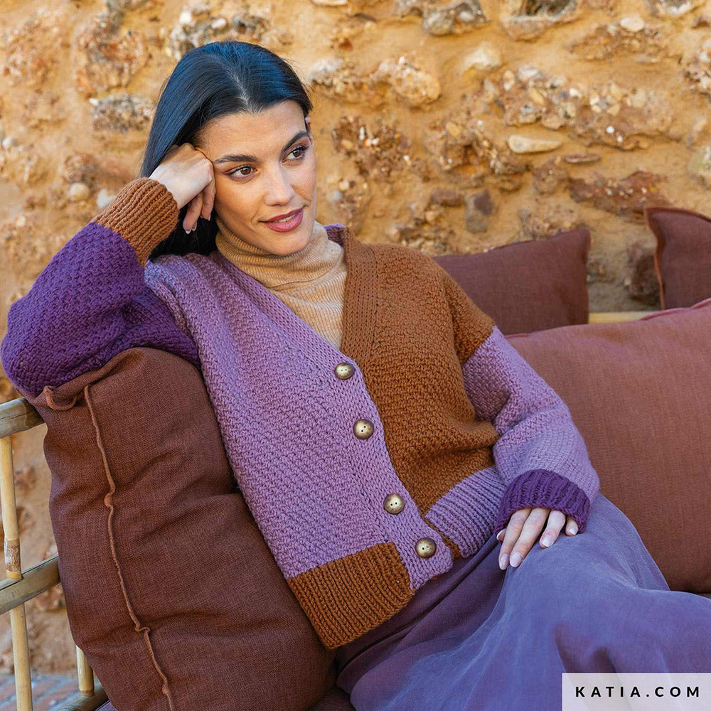 Patroon breien haken dames jas herfst winter katia — gemaakt met Katia Merino Aran (3)