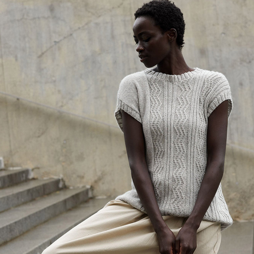 Patroon breien haken dames topje lente zomer katia — gemaakt met Katia Puro Cotone (2)
