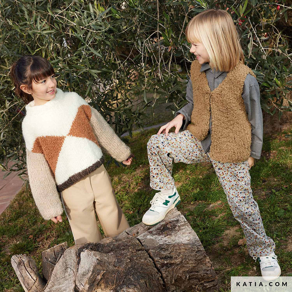 Patroon breien haken kinderen trui herfst winter katia — gemaakt met Katia Shibuya (3)