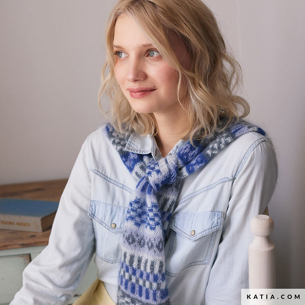 Patroon breien haken dames vest herfst winter katia — gemaakt met Katia Silky Mohair (8)