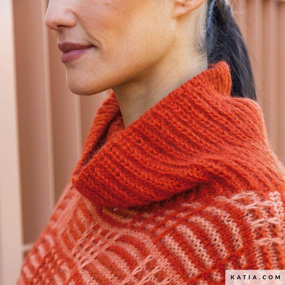 Patroon breien haken dames vest herfst winter katia — gemaakt met Katia Soft Gratte (5)