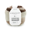 Katia Symmetric Socks & More - Degradé 051 Beige-Bruin