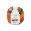Katia Symmetric Socks & More - Paradise 044 Bruin-Groen-Oranje