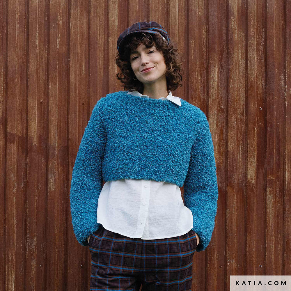 Patroon breien haken dames trui herfst winter katia — gemaakt met Katia WOW - Loopy (9)