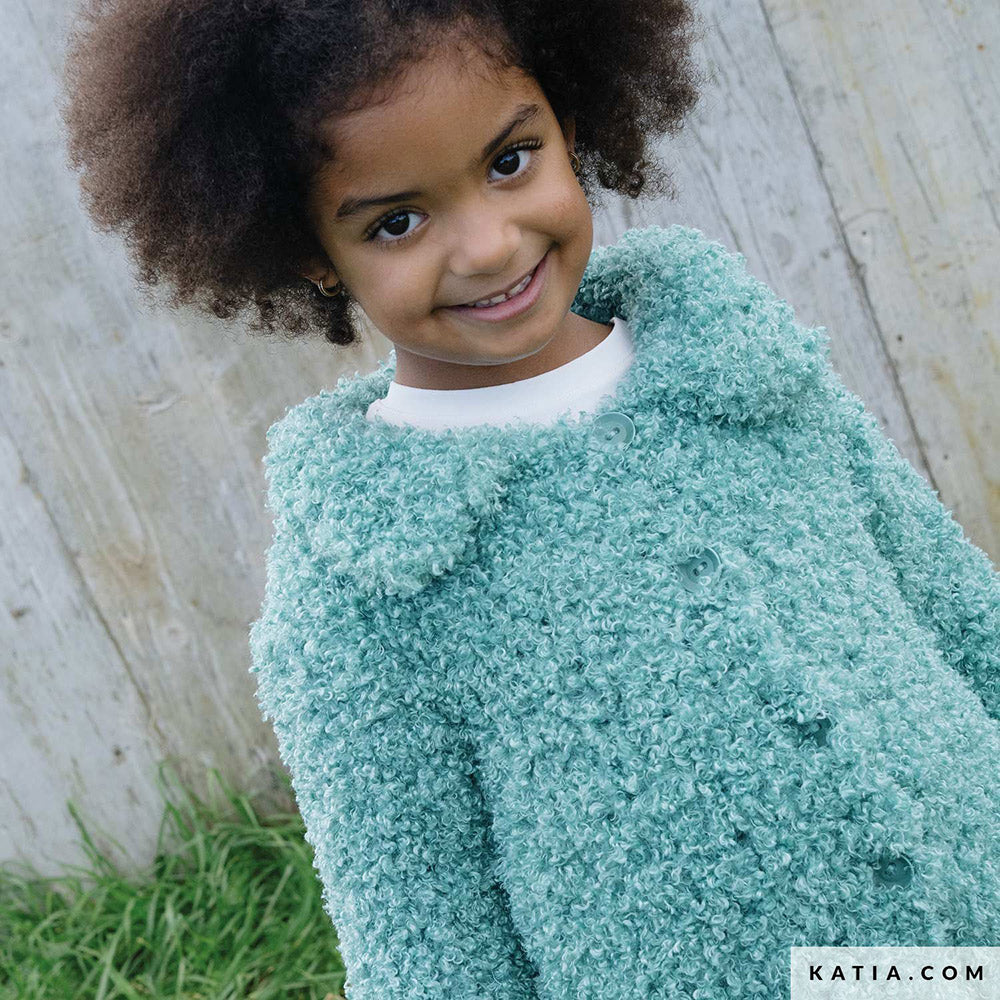Patroon breien haken kinderen jas herfst winter katia — gemaakt met Katia WOW - Loopy (7)