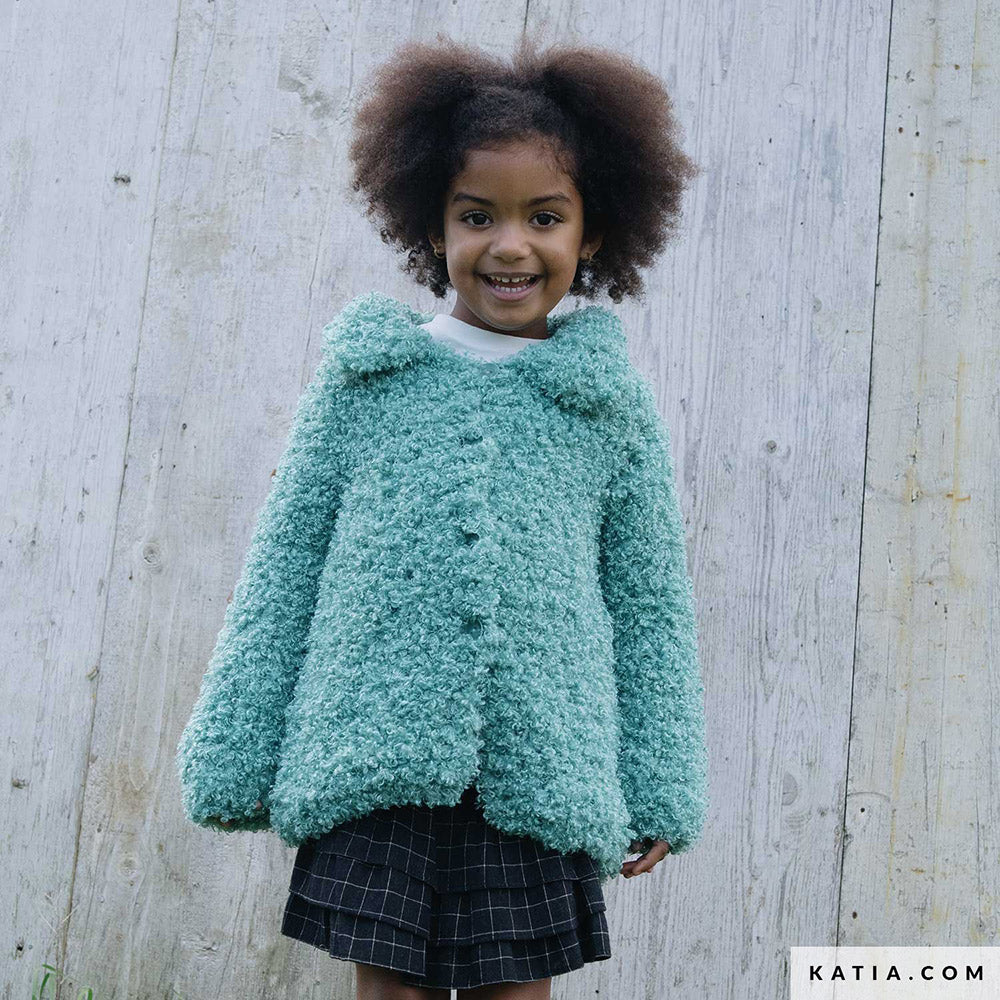 Patroon breien haken kinderen jas herfst winter katia — gemaakt met Katia WOW - Loopy