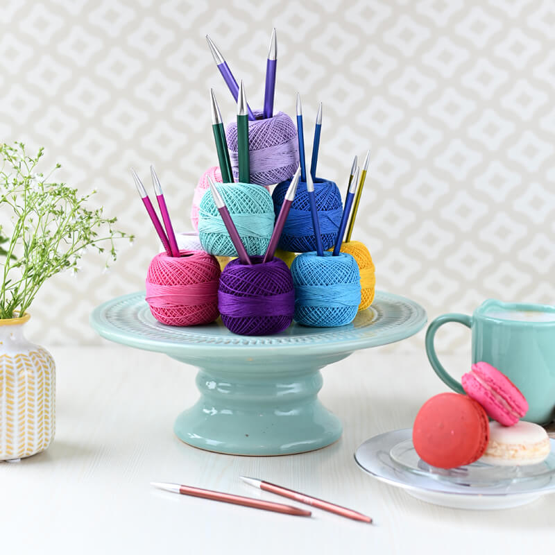 Zing interchangeable circular knitting needles — gemaakt met KnitPro Zing Korte Verwisselbare Rondbreinaalden 4,50 mm